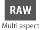RAW in various aspect ratios
