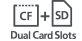 CF + SD Dual Card Slots